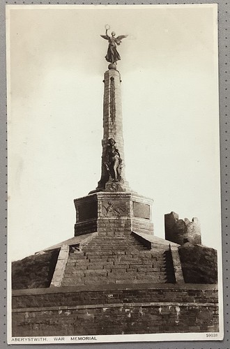 Aberystwyth war memorial 1920s - memorial,