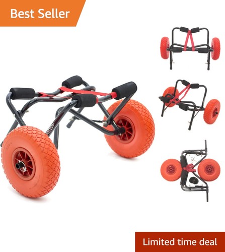 Folding kayak trolley cart - folding,