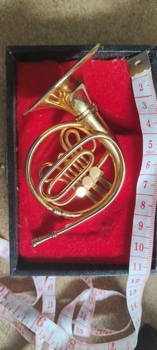 Miniature french horn with - horn,