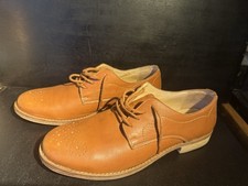 SEASALT Cornwall Deluxe Women’s UK 7 EU 41 Brogue Style Tan Leather Shoes VGC