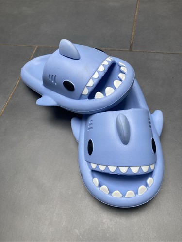 Shark blue flip flop - flip, slider
