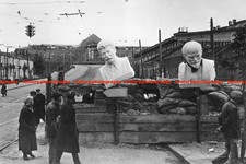 F021524 Stalin and Lenin busts Kiev main train station Kettle battle Ukraine 194