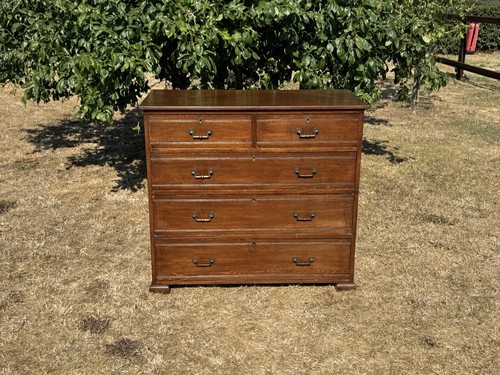 Antique victorian oak chest - chest, of