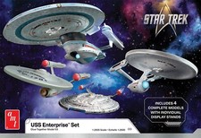 Star Trek Enterprise Four Ship Set 1:250 Model Kit Collection AMT/ROUND 2