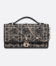 Dior Mini Bag Black Tweed with