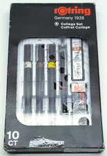 Rotring technical isograph pens & ink college set