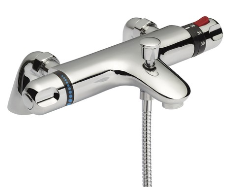 Chrome thermostatic deck - chrome,
