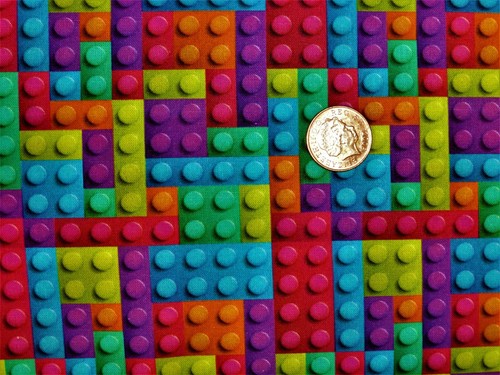 Fat quarter lego brick - quarter,