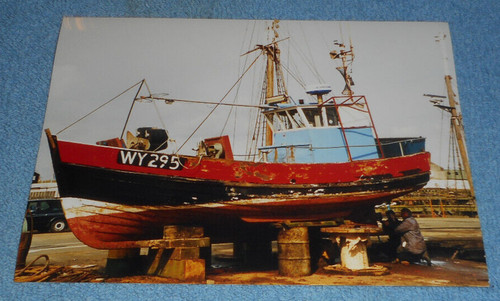 Vintage british fishing boat - vintage,