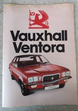 Vauxhall Ventora sales brochure #V2228 Published Aug 1974 revised Sept 1975