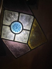 2x Antique Stained Glass