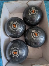 Henselite Classic Deluxe Size 5 Heavy Lawn Bowls - Set of 4