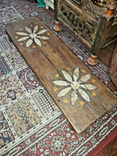 VINTAGE INDIAN SOLID WOOD CHOWKI TABLE