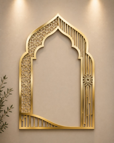 Islamic mehrab wall decor - wall, gold