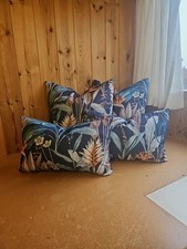 New Handmade Set Of 4 Kanbina Burnt Sienna Colourway Cushion Covers