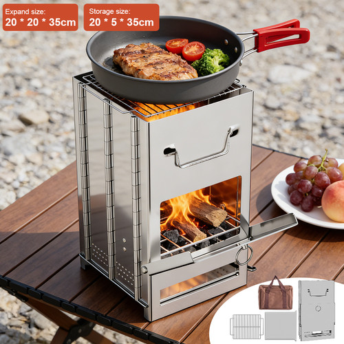 Camping portable wood burning - wood,