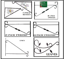 Hanging Basket Brackets Strong Outdoor Wall Brackets 10,12,14,15 Decorative