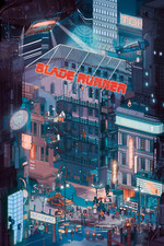 Blade Runner Variant Screen Print by Doug John Miller - Edition of 80 - NT Mondo