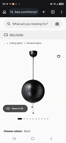 Ikea 2014 black globe - 2014,