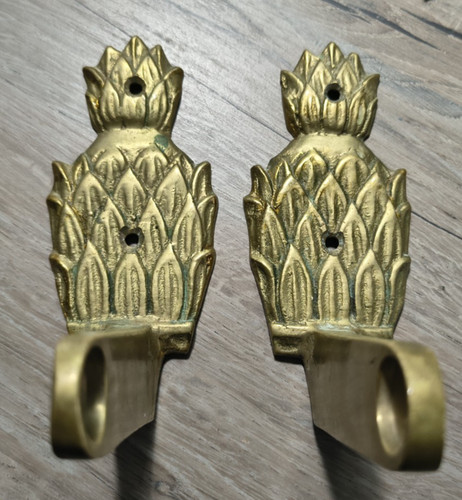 Pair vintage brass - pair, of