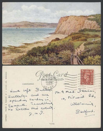 Quinton 1952 old postcard - a.r.,