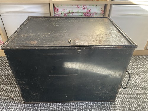 Vintage large black document - vintage,
