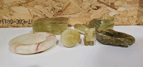 Polished onyx stone ornaments - onyx,
