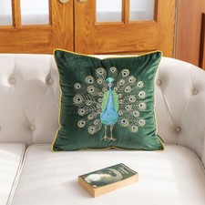 Luxurious Embroidered Peacock