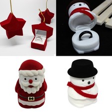 Velvet Jewellery Box Snowman