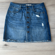 Denim Skirt Botton Front
