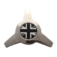 Lambretta Vespa  Styla Stainless Steel Spinner - Union Jack Badge.