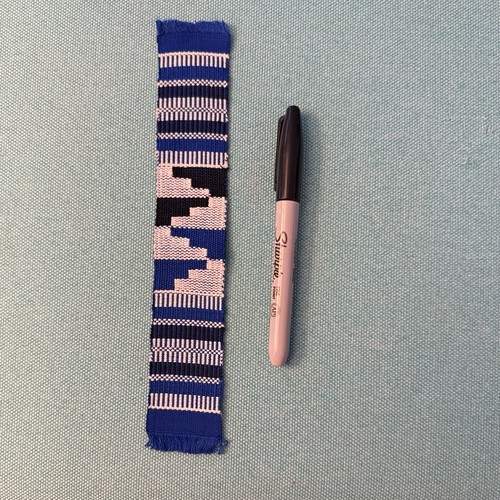 Kente cloth textile bookmark - kente,