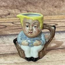 Vintage Small Artone Hand Painted  Character Fat Boy Toby Jug
