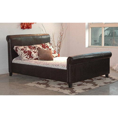 Henley leather bed - leather, or