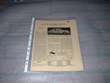 JAGUAR 3.4 LITRE SALOON MOTOR TRADER SERVICE INFORMATION SHEETS. FREE U.K. POST