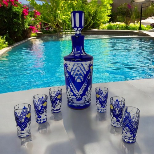 Vintage bohemian blue crystal - vintage,