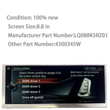 BMW X4 CID screen display part