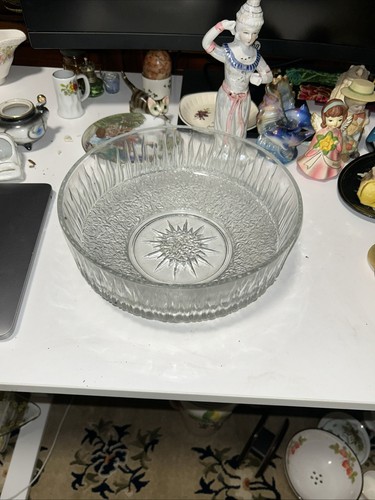 Vintage ravenshead glass bowl - glass,