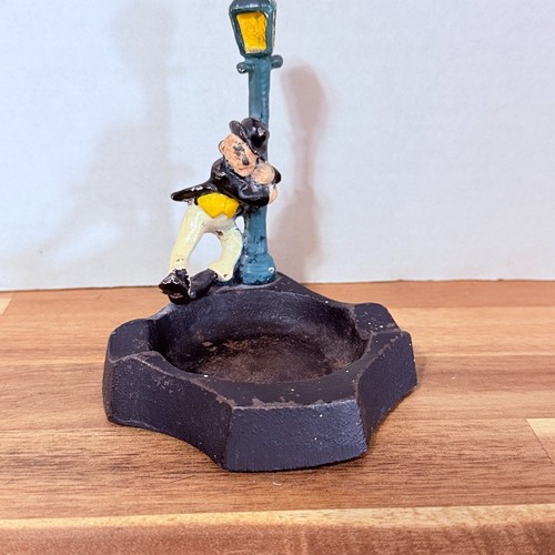 Vintage cast iron ashtray - iron,