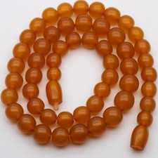 Antique Art Deco Baltic Butterscotch Amber Bead Necklace
