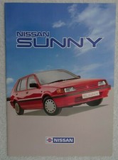 Nissan Sunny Brochure 1987: Saloon / Hatchback: L, LX, SLX, SGX, Coupe,ZX,Estate