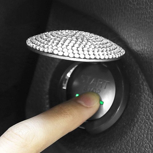 1pc silver bling car engine - car,