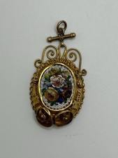 Antique micro mosaic pendant - micro,