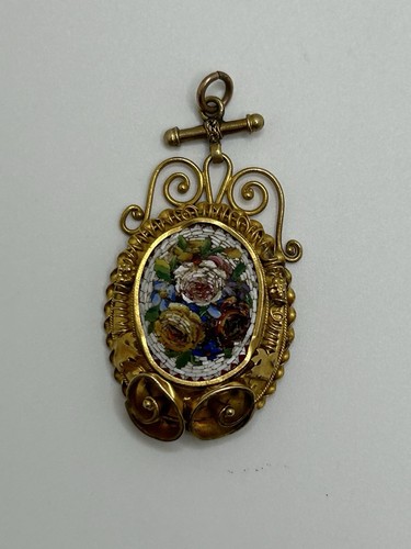 Antique micro mosaic pendant - micro,