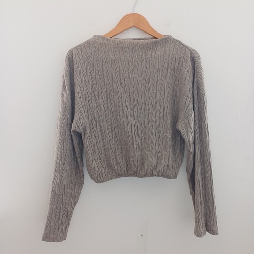 Zara jumper small cropped long - small,