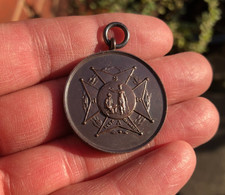 Vintage bronze ACF Army Cadet Force medallion Small Bore Rifle