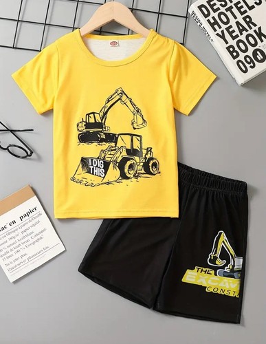 Excavator tshirt and shorts - tshirt,