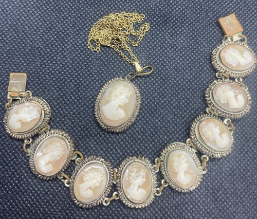 Goldfilled vintage cameo lot - cameo,