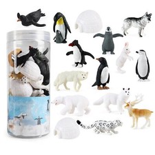 16Pcs Realistic Arctic Animals