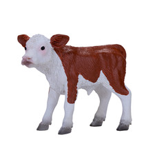Hereford Calf Farm animals play model figure toys plastic farmland cow